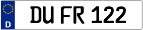 Trailer License Plate